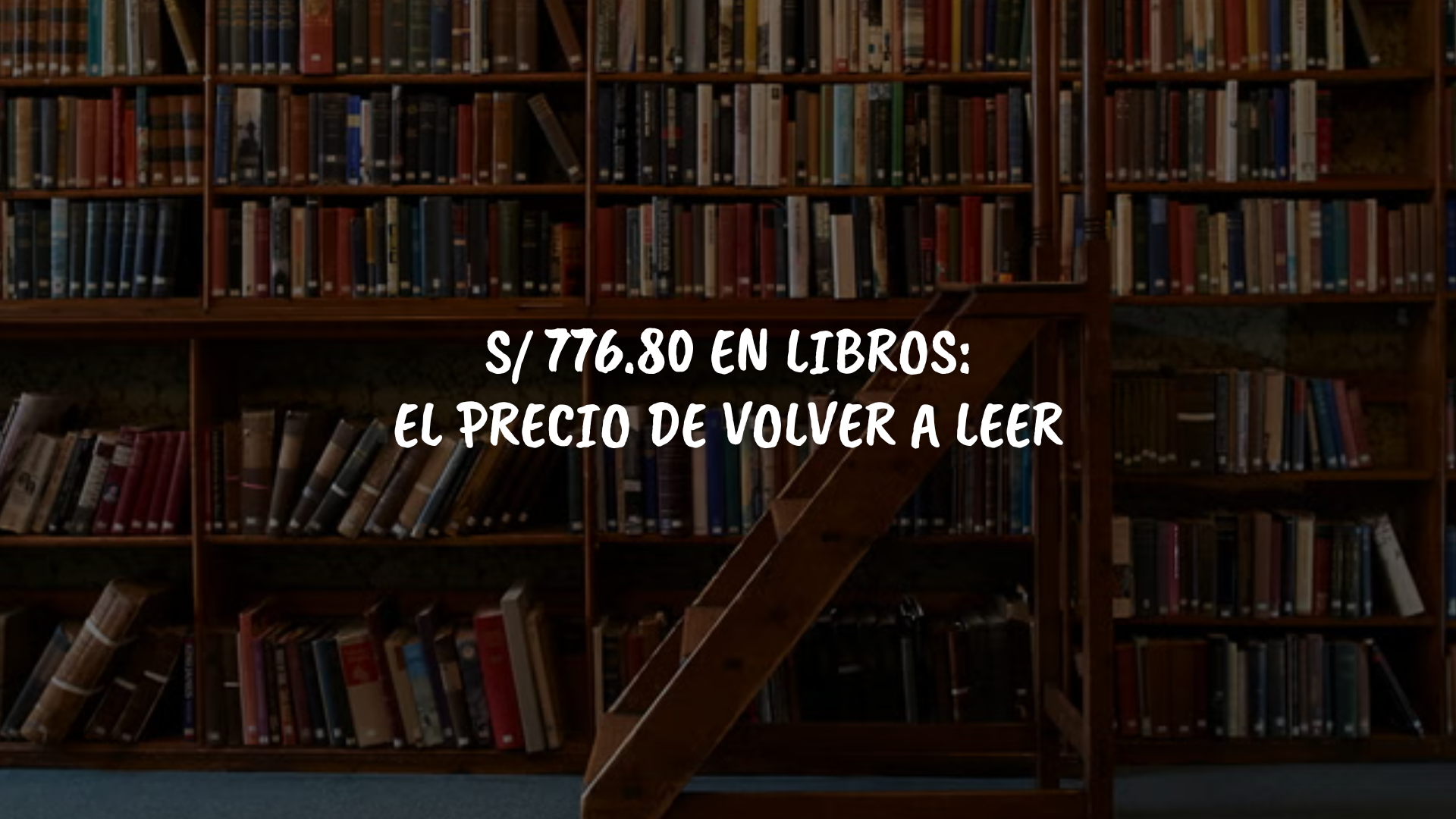 ¿La lectura es un lujo en el Perú?